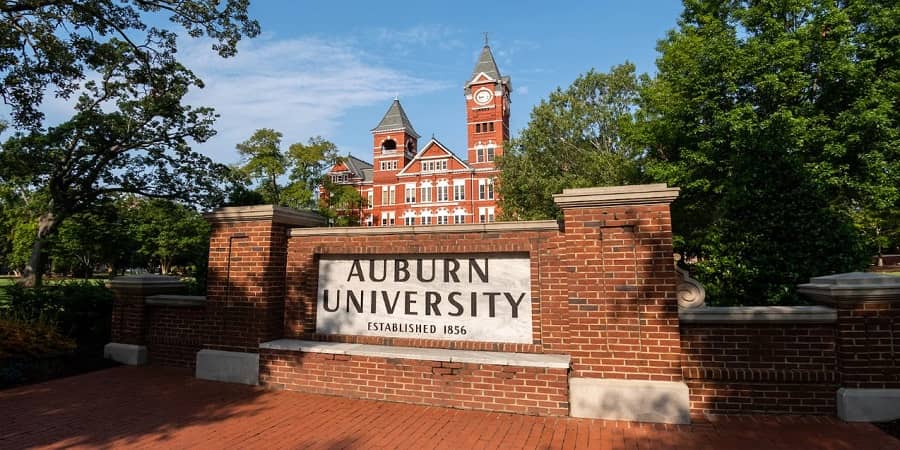 Auburn University sign
