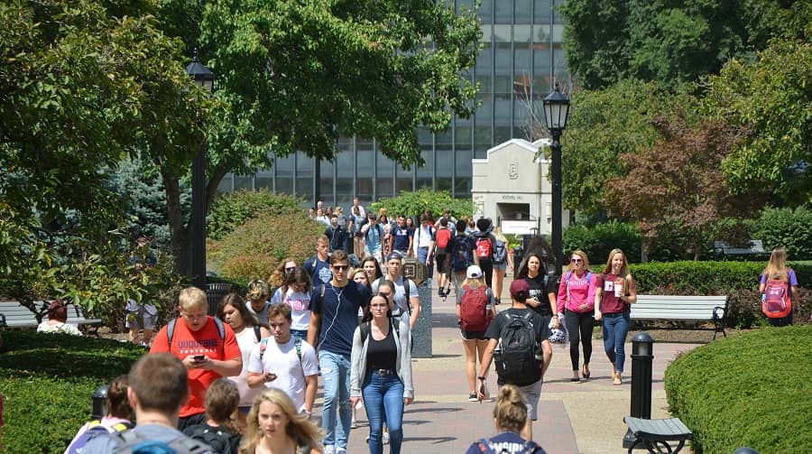 Duquesne University campus students