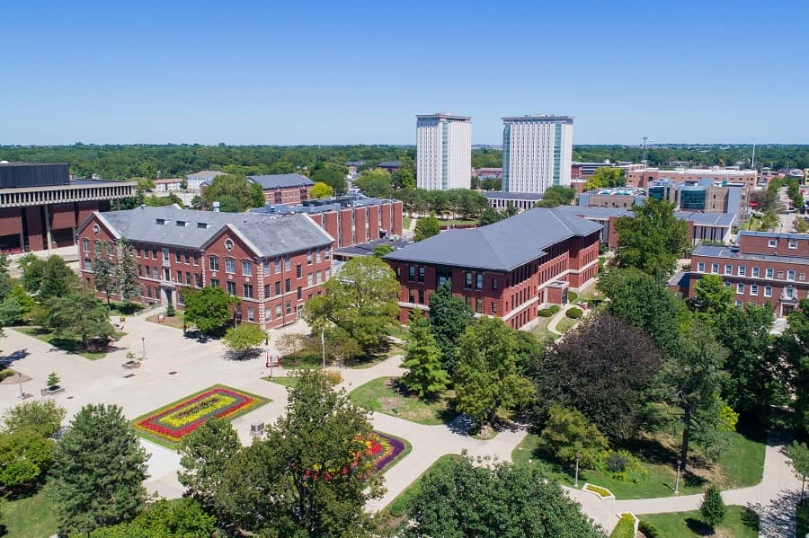 Illinois State University campus view