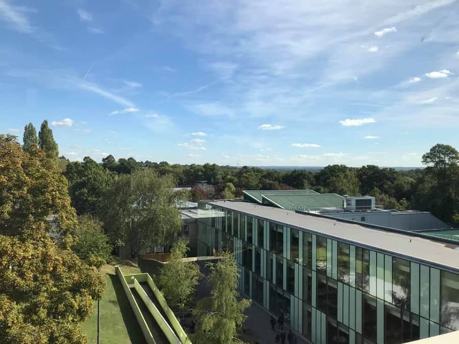 Kingston University campus aerial view