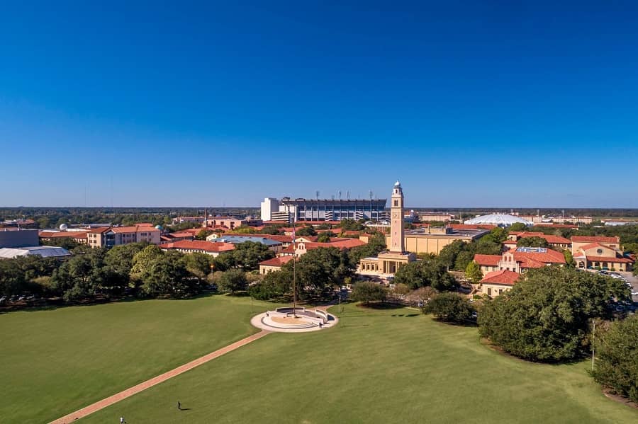 Louisiana State University aerial view4