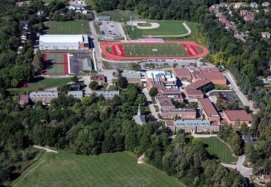 St Andrews College aerial view
