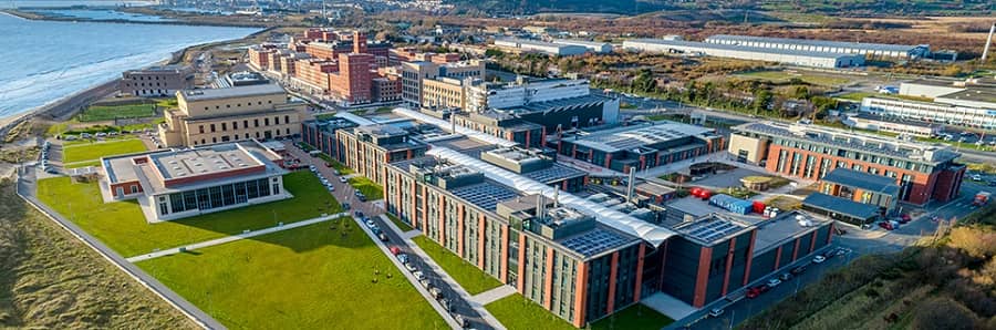 Swansea University campus view