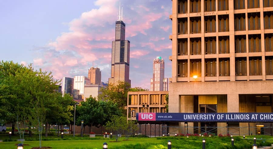 University of Illinois at Chicago campus view