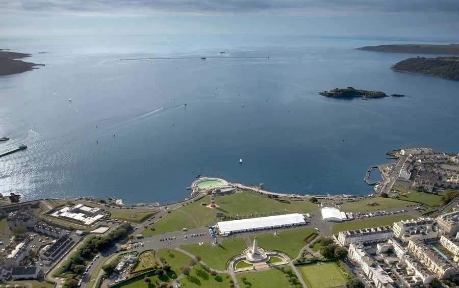 University of Plymouth aerial view