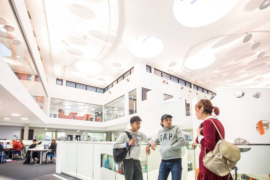 University of Sheffield students inside