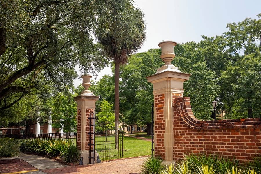 University of South Carolina entrance campus