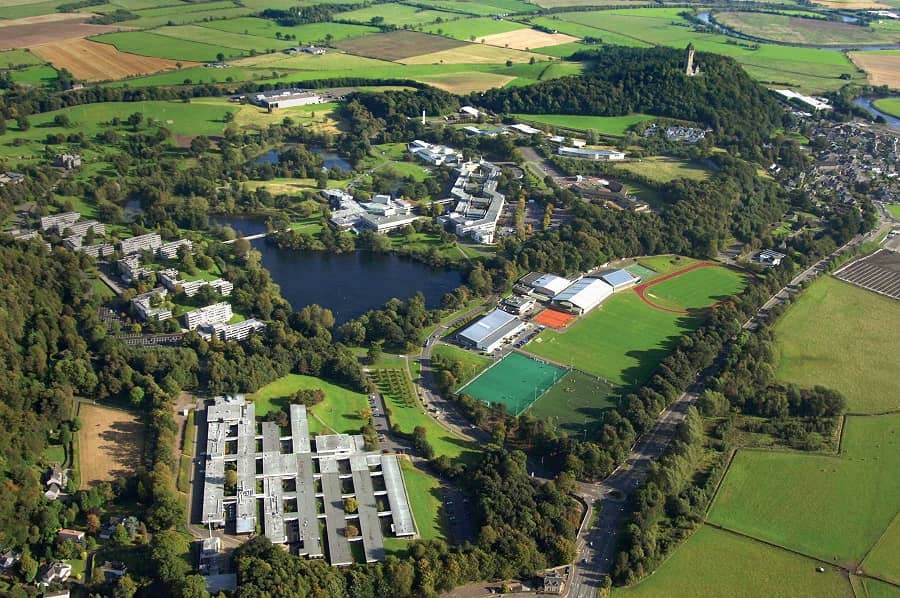 University of Stirling aerial view