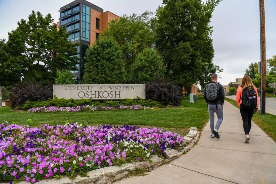 University of Wisconsin Oshkosh sign
